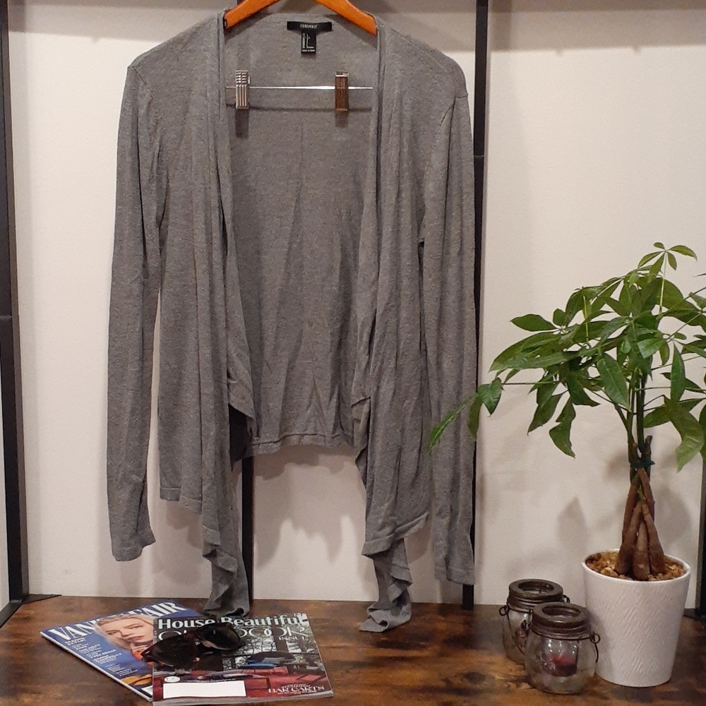 Forever 21 Grey Cardigan Wrap